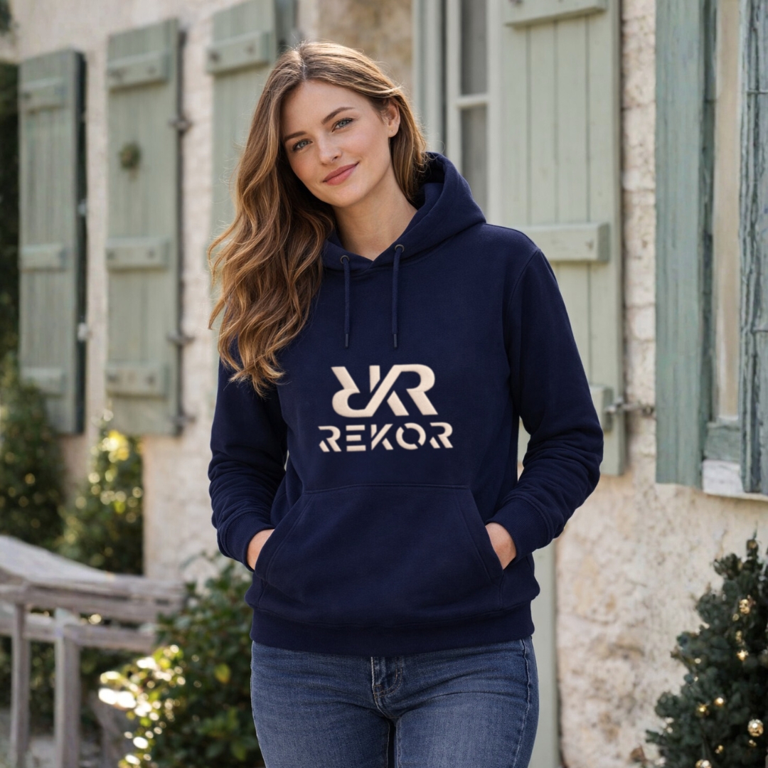 Sweat à Capuche Mixte Marine
