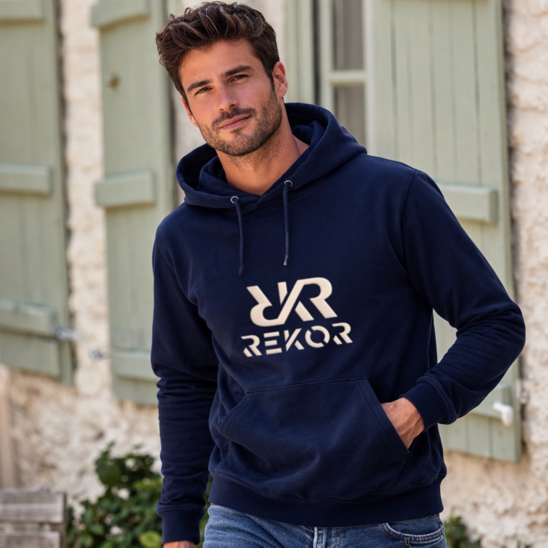 Sweat à Capuche Mixte Marine